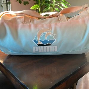 PUMA X PINK DOLPHIN pastel duffel bag